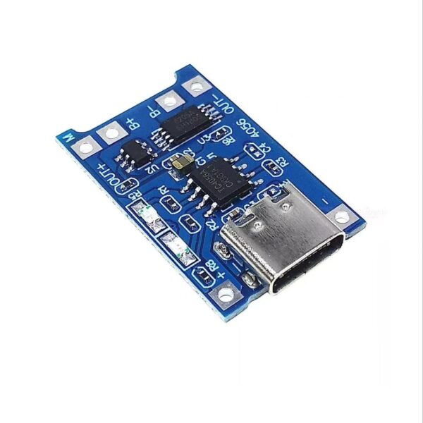 ماژول شارژ باتری لیتیومی TP4056 سه چیپ با TYPE C