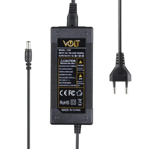 آداپتور 12 ولت 5 آمپر برند volt