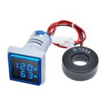 ولت متر آمپر متر AC چراغ سيگنالي (آبي) 22mm